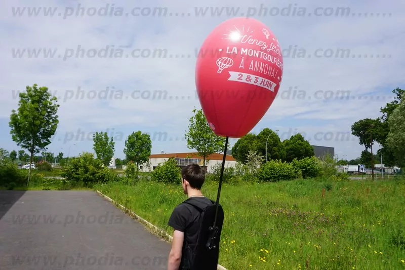 ballon sac à dos montgolfiere