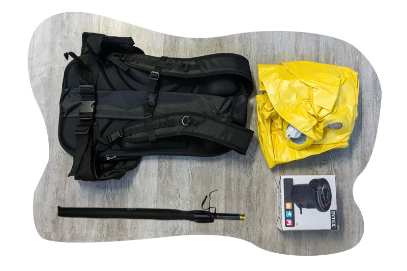 gonfleur electrique et kit ballon sac a dos